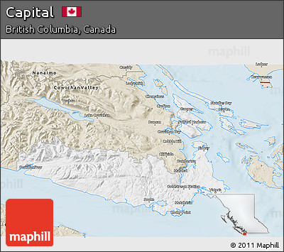 Classic Style 3D Map of Capital