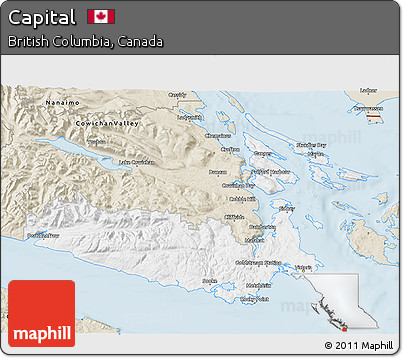 Classic Style 3D Map of Capital