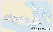Classic Style 3D Map of Capital, single color outside