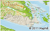 Shaded Relief 3D Map of Capital, physical outside