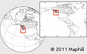 Blank Location Map of Capital, highlighted country, highlighted parent region, within the entire country