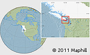 Savanna Style Location Map of Capital, highlighted parent region, hill shading