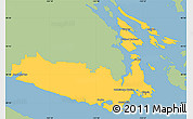 Savanna Style Simple Map of Capital, single color outside