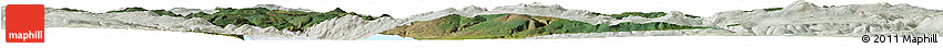 Satellite Horizon Map of Central Okanagan, lighten