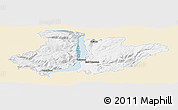 Classic Style Panoramic Map of Central Okanagan, single color outside