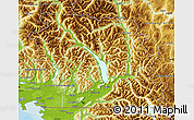 Physical Map of Fraser Valley