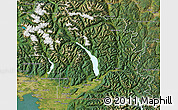 Satellite Map of Fraser Valley