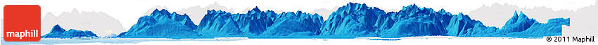 Political Horizon Map of Greater Vancouver, single color outside