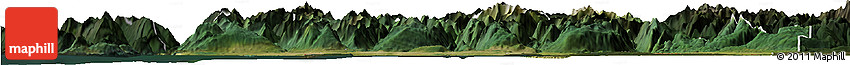 Satellite Horizon Map of Greater Vancouver, darken
