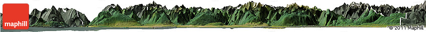 Satellite Horizon Map of Greater Vancouver, semi-desaturated