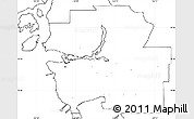 Blank Simple Map of Greater Vancouver, no labels