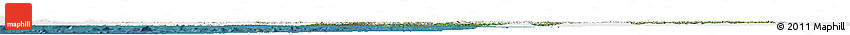 Satellite Horizon Map of British Columbia, single color outside
