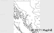 Blank Simple Map of Kitimat-Stikine