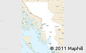Classic Style Simple Map of Kitimat-Stikine