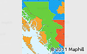 Political Simple Map of Kitimat-Stikine