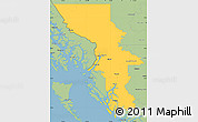 Savanna Style Simple Map of Kitimat-Stikine