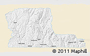 Classic Style 3D Map of Kootenay Boundary, single color outside