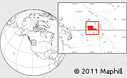 Blank Location Map of Kootenay Boundary