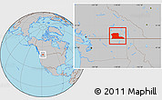Gray Location Map of Kootenay Boundary