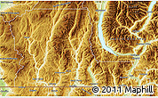 Physical Map of Kootenay Boundary