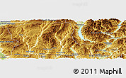 Physical Panoramic Map of Kootenay Boundary