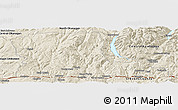 Shaded Relief Panoramic Map of Kootenay Boundary