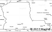 Blank Simple Map of Kootenay Boundary