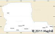 Classic Style Simple Map of Kootenay Boundary, single color outside