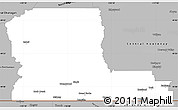 Gray Simple Map of Kootenay Boundary