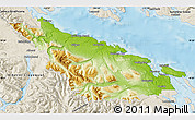 Physical Map of Nanaimo, shaded relief outside