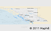 Classic Style Panoramic Map of British Columbia, single color outside