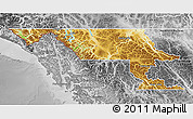 Physical 3D Map of Stikine, desaturated