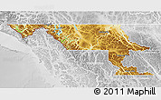 Physical 3D Map of Stikine, lighten, desaturated