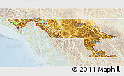 Physical 3D Map of Stikine, lighten