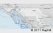 Silver Style 3D Map of Stikine