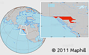 Gray Location Map of Stikine