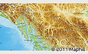 Physical Map of Stikine