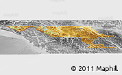 Physical Panoramic Map of Stikine, desaturated