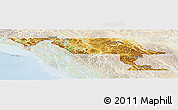 Physical Panoramic Map of Stikine, lighten