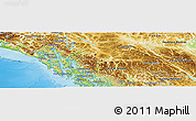 Physical Panoramic Map of Stikine