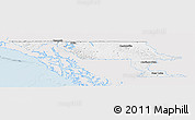 Silver Style Panoramic Map of Stikine, single color outside