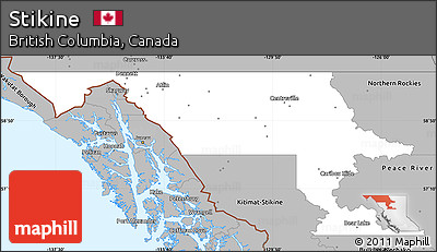 Gray Simple Map of Stikine