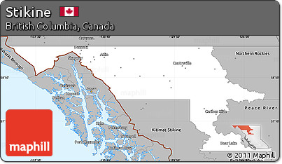 Gray Simple Map of Stikine