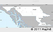 Gray Simple Map of Stikine, single color outside