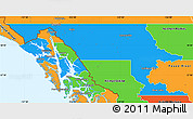 Political Simple Map of Stikine