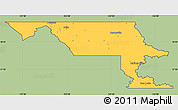 Savanna Style Simple Map of Stikine, cropped outside