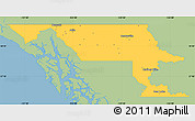 Savanna Style Simple Map of Stikine, single color outside