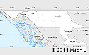 Silver Style Simple Map of Stikine