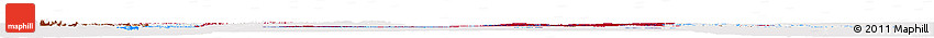Flag Horizon Map of Canada, flag aligned to the middle