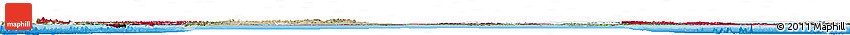Flag Horizon Map of Canada, satellite outside, bathymetry sea, flag centered